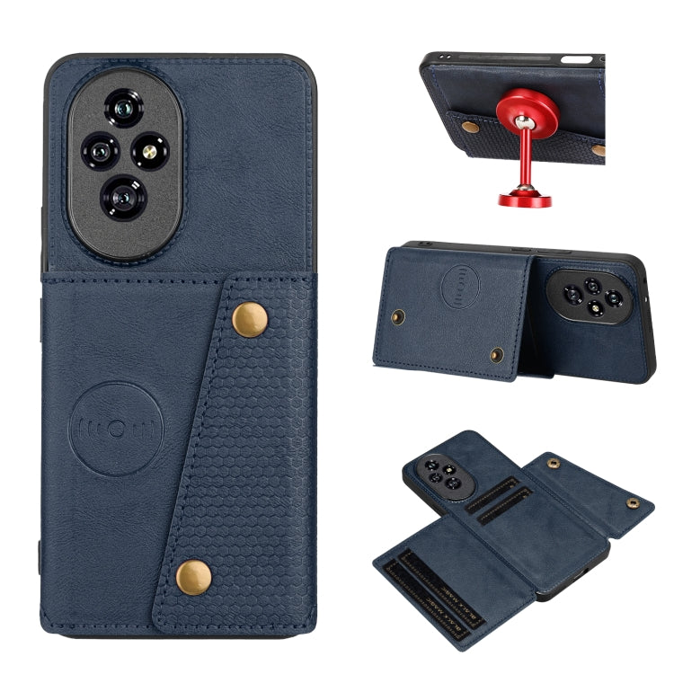 Double Buckle Card Slots Magnetic Phone Case, For Honor 200, For Honor 200 Pro, For Honor 90 Pro, For Honor 90