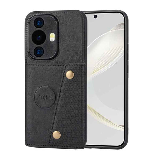 Double Buckle Card Slots Magnetic Phone Case, For Huawei nova 11 Pro, For Huawei nova 11