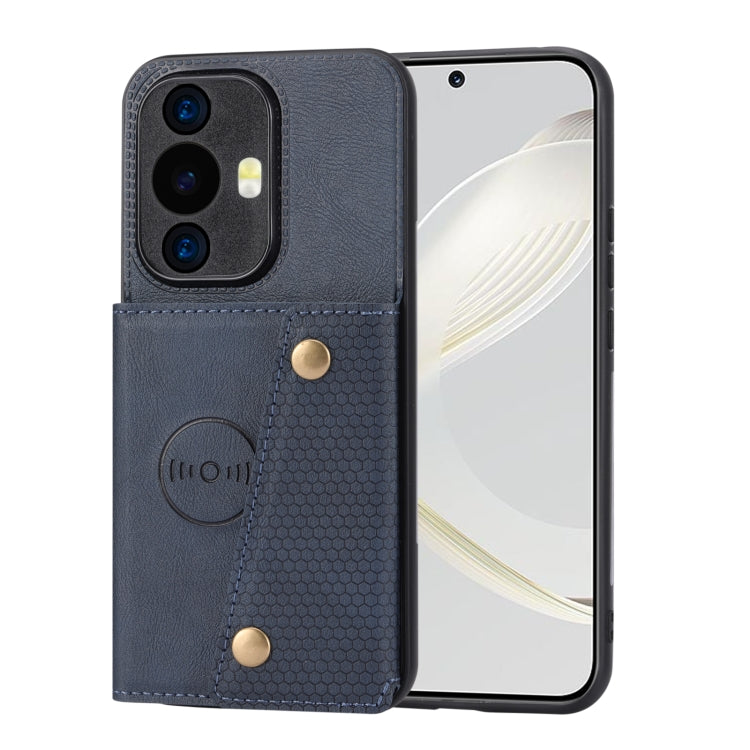 Double Buckle Card Slots Magnetic Phone Case, For Huawei Pura 70, For Huawei Mate 60, For Huawei Mate 60 Pro, For Huawei nova 11 Pro, For Huawei nova 11