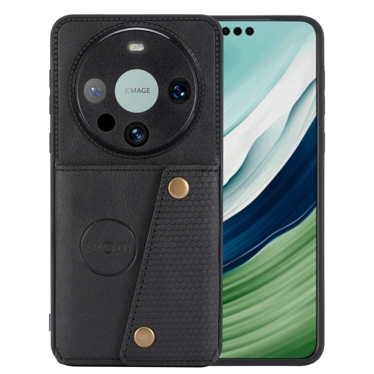 Double Buckle Card Slots Magnetic Phone Case, For Huawei Pura 70, For Huawei Mate 60, For Huawei Mate 60 Pro, For Huawei nova 11 Pro, For Huawei nova 11