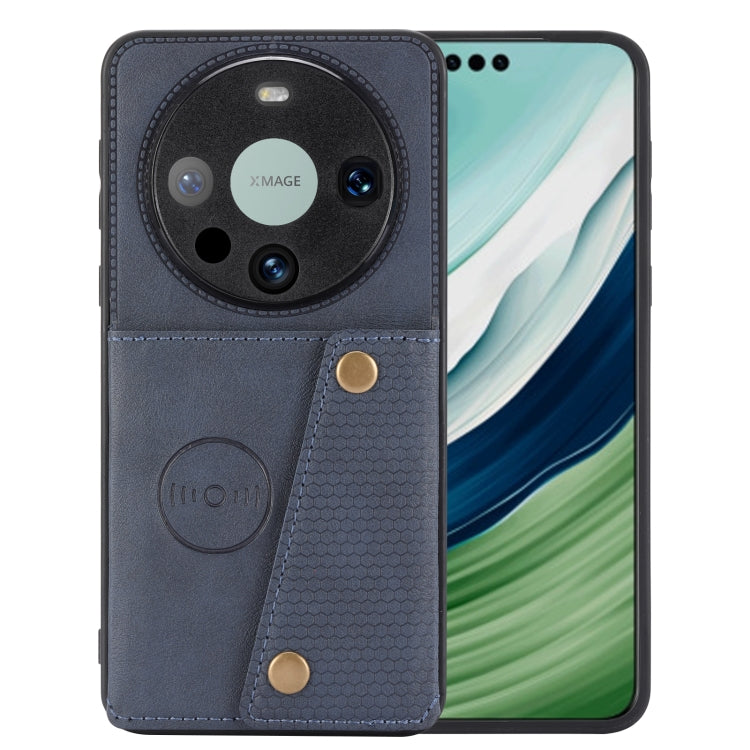 Double Buckle Card Slots Magnetic Phone Case, For Huawei Pura 70, For Huawei Mate 60, For Huawei Mate 60 Pro, For Huawei nova 11 Pro, For Huawei nova 11