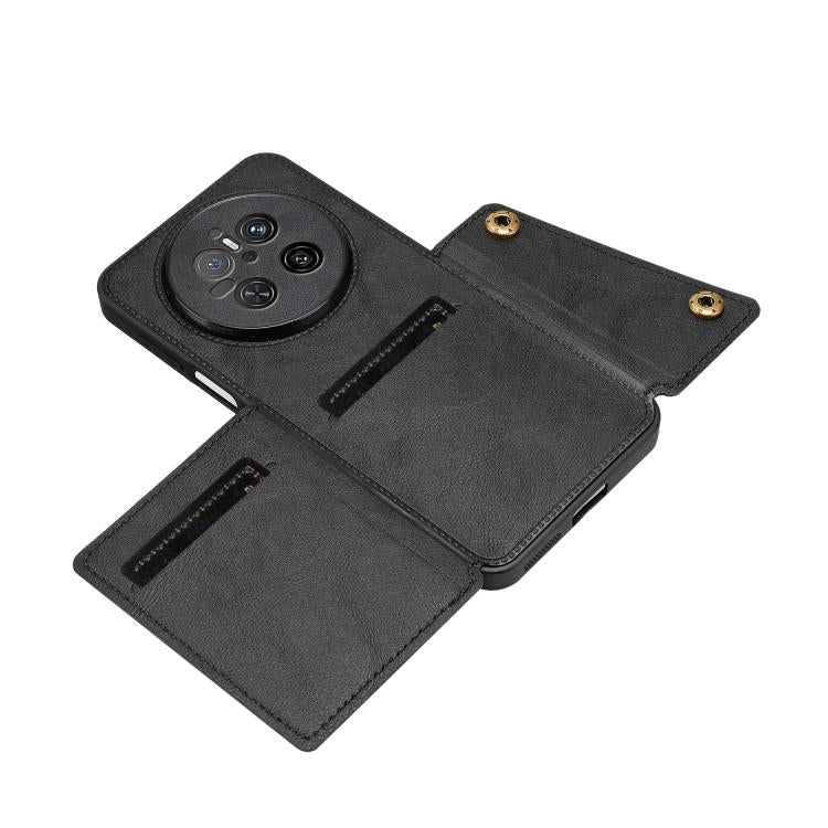 Double Buckle Card Slots Magnetic Phone Case, For Huawei Mate 70, For Huawei nova 13 Pro, For Huawei Pura 70 Pro, For Huawei Pura 70, For Huawei Mate 60, For Huawei Mate 60 Pro, For Huawei nova 11 Pro, For Huawei nova 11
