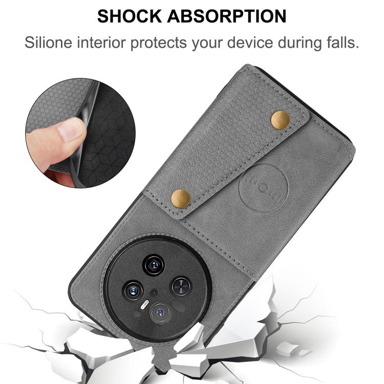 Double Buckle Card Slots Magnetic Phone Case, For Huawei Mate 70, For Huawei nova 13 Pro, For Huawei Pura 70 Pro, For Huawei Pura 70, For Huawei Mate 60, For Huawei Mate 60 Pro, For Huawei nova 11 Pro, For Huawei nova 11