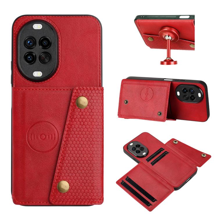 Double Buckle Card Slots Magnetic Phone Case, For Huawei Pura 80 Pro / 80 Pro+, For Huawei Pura 80, For Huawei nova 14 Ultra, For Huawei nova 14 Pro, For Huawei nova 14, For Huawei Mate 70 Pro / 70 Pro+, For Huawei Mate 70, For Huawei nova 13 Pro      ...