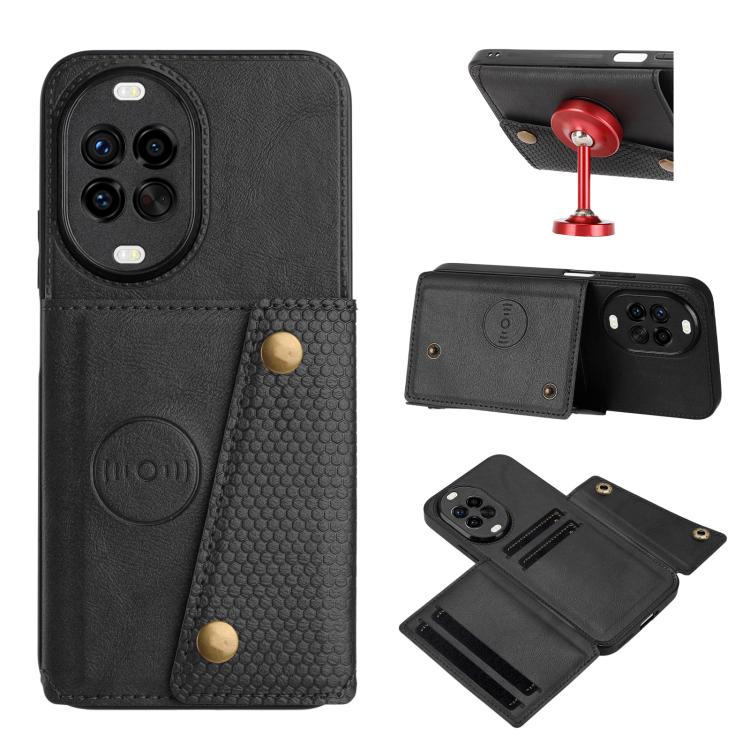 Double Buckle Card Slots Magnetic Phone Case, For Huawei Pura 80 Pro / 80 Pro+, For Huawei Pura 80, For Huawei nova 14 Ultra, For Huawei nova 14 Pro, For Huawei nova 14, For Huawei Mate 70 Pro / 70 Pro+, For Huawei Mate 70, For Huawei nova 13 Pro      ...