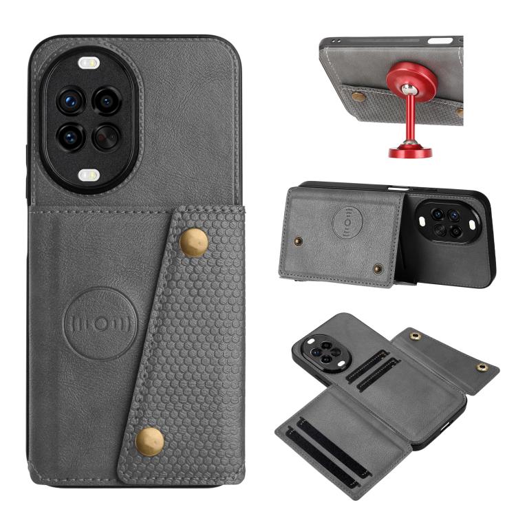 Double Buckle Card Slots Magnetic Phone Case, For Huawei Pura 80 Pro / 80 Pro+, For Huawei Pura 80, For Huawei nova 14 Ultra, For Huawei nova 14 Pro, For Huawei nova 14, For Huawei Mate 70 Pro / 70 Pro+, For Huawei Mate 70, For Huawei nova 13 Pro      ...