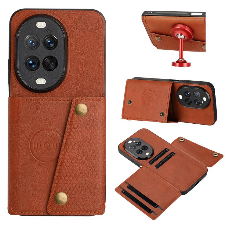 Double Buckle Card Slots Magnetic Phone Case, For Huawei Pura 80 Pro / 80 Pro+, For Huawei Pura 80, For Huawei nova 14 Ultra, For Huawei nova 14 Pro, For Huawei nova 14, For Huawei Mate 70 Pro / 70 Pro+, For Huawei Mate 70, For Huawei nova 13 Pro      ...