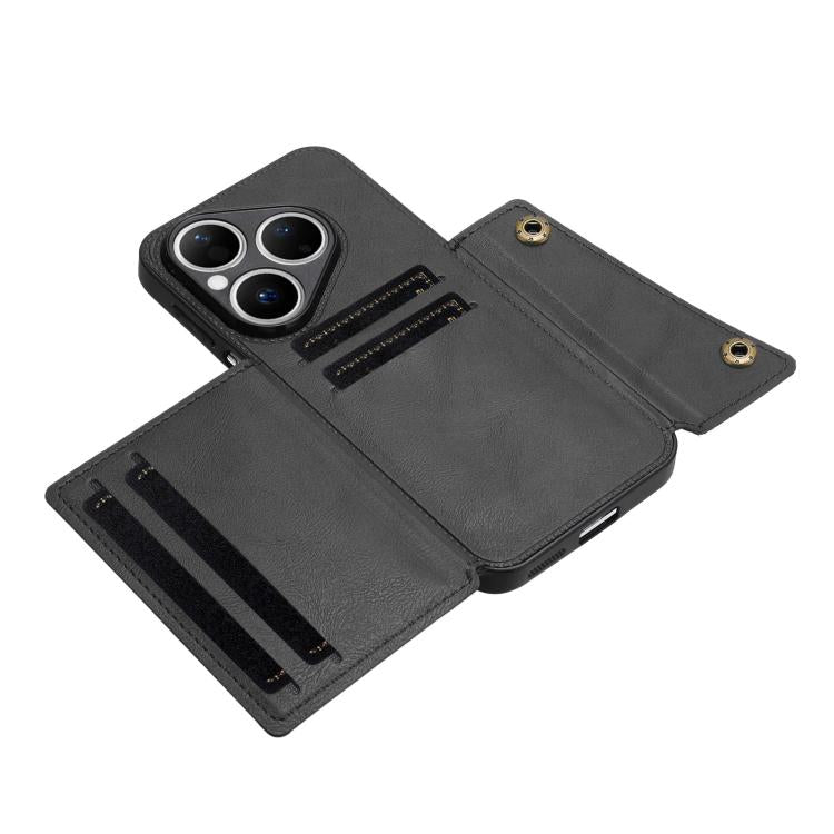 Double Buckle Card Slots Magnetic Phone Case, For Huawei Pura 80 Pro / 80 Pro+, For Huawei Pura 80, For Huawei nova 14 Ultra, For Huawei nova 14 Pro, For Huawei nova 14, For Huawei Mate 70 Pro / 70 Pro+, For Huawei Mate 70, For Huawei nova 13 Pro      ...
