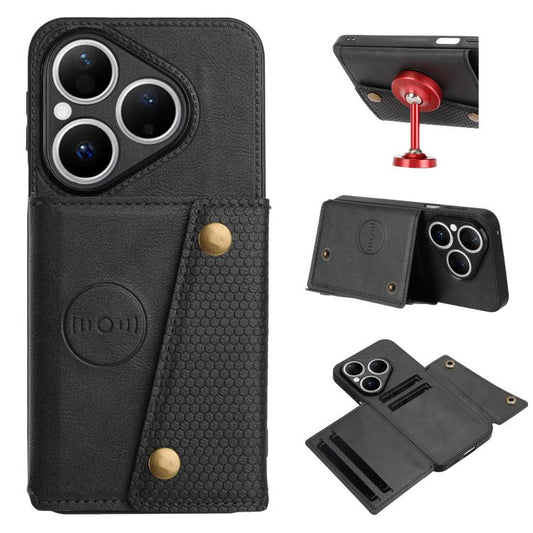 Double Buckle Card Slots Magnetic Phone Case, For Huawei Pura 80 Pro / 80 Pro+, For Huawei Pura 80, For Huawei nova 14 Ultra, For Huawei nova 14 Pro, For Huawei nova 14, For Huawei Mate 70 Pro / 70 Pro+, For Huawei Mate 70, For Huawei nova 13 Pro      ...