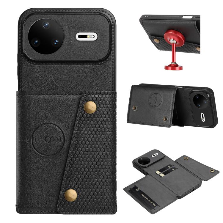 Double Buckle Card Slots Magnetic Phone Case, For Huawei Pura 90 Pro Max 5G, For Huawei Pura 90 Pro 5G, For Huawei Pura 90 5G, For Huawei nova 15 Ultra 5G, For Huawei nova 15 Pro 5G, For Huawei nova 15 5G, For Huawei Mate 80 Pro Max, For Huawei Mate 80...