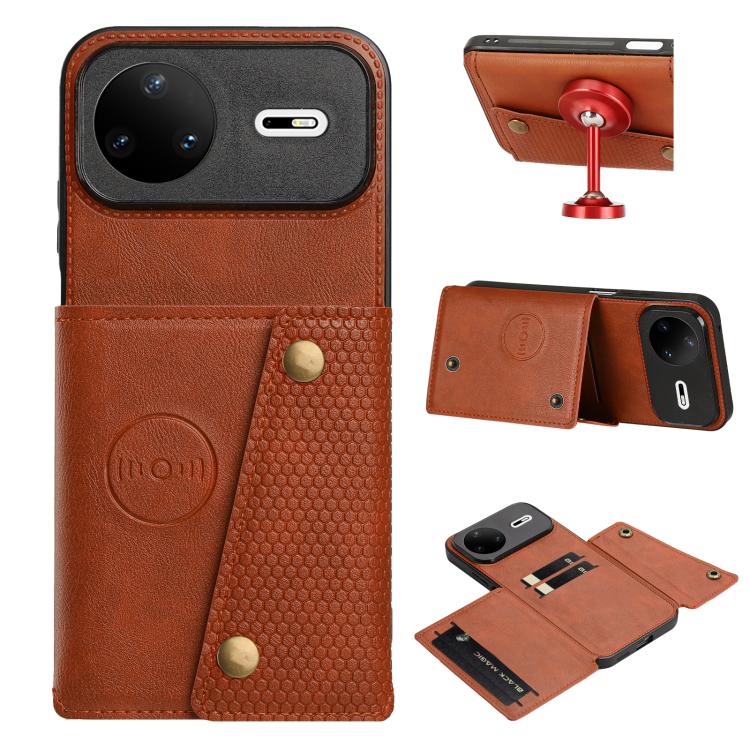 Double Buckle Card Slots Magnetic Phone Case, For Huawei Pura 90 Pro Max 5G, For Huawei Pura 90 Pro 5G, For Huawei Pura 90 5G, For Huawei nova 15 Ultra 5G, For Huawei nova 15 Pro 5G, For Huawei nova 15 5G, For Huawei Mate 80 Pro Max, For Huawei Mate 80...