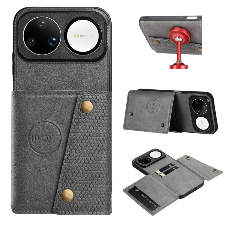 Double Buckle Card Slots Magnetic Phone Case, For Huawei Pura 90 Pro Max 5G, For Huawei Pura 90 Pro 5G, For Huawei Pura 90 5G, For Huawei nova 15 Ultra 5G, For Huawei nova 15 Pro 5G, For Huawei nova 15 5G, For Huawei Mate 80 Pro Max, For Huawei Mate 80...