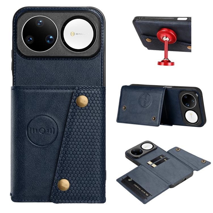 Double Buckle Card Slots Magnetic Phone Case, For Huawei Pura 90 Pro Max 5G, For Huawei Pura 90 Pro 5G, For Huawei Pura 90 5G, For Huawei nova 15 Ultra 5G, For Huawei nova 15 Pro 5G, For Huawei nova 15 5G, For Huawei Mate 80 Pro Max, For Huawei Mate 80...