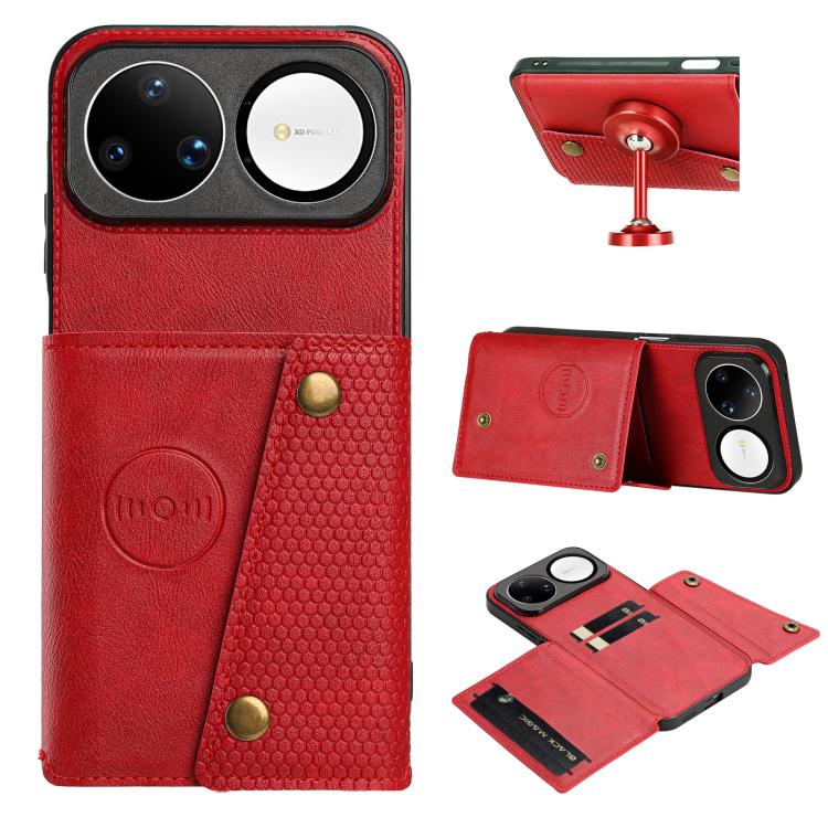 Double Buckle Card Slots Magnetic Phone Case, For Huawei Pura 90 Pro Max 5G, For Huawei Pura 90 Pro 5G, For Huawei Pura 90 5G, For Huawei nova 15 Ultra 5G, For Huawei nova 15 Pro 5G, For Huawei nova 15 5G, For Huawei Mate 80 Pro Max, For Huawei Mate 80...