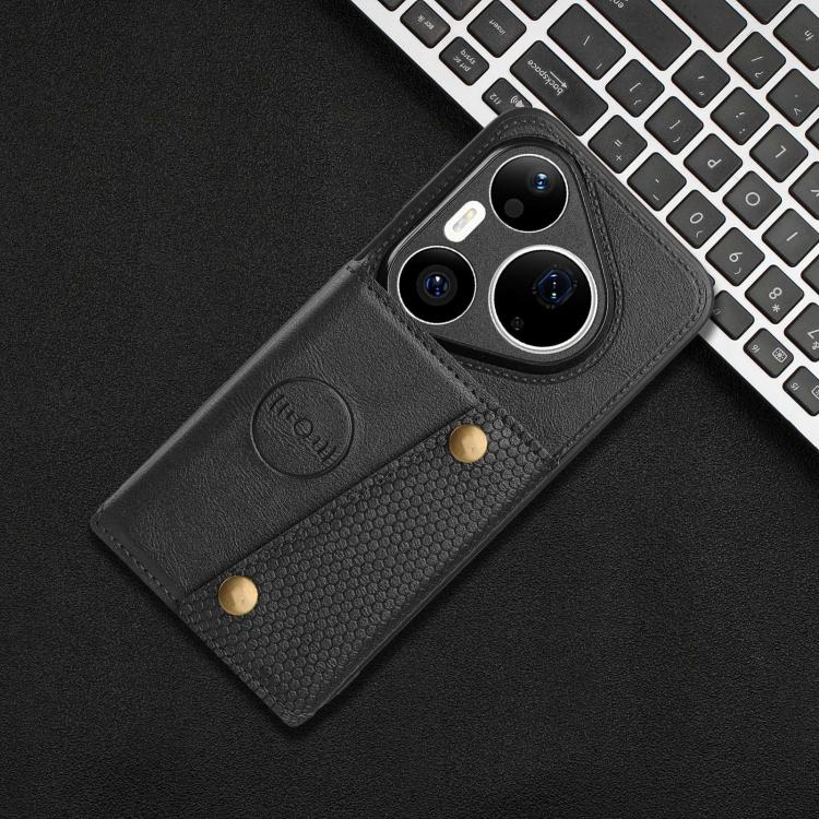 Double Buckle Card Slots Magnetic Phone Case, For Huawei Pura 90 Pro Max 5G, For Huawei Pura 90 Pro 5G, For Huawei Pura 90 5G, For Huawei nova 15 Ultra 5G, For Huawei nova 15 Pro 5G, For Huawei nova 15 5G, For Huawei Mate 80 Pro Max, For Huawei Mate 80...