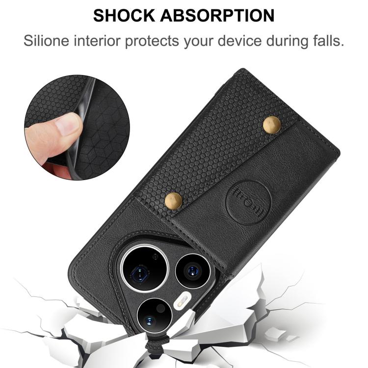 Double Buckle Card Slots Magnetic Phone Case, For Huawei Pura 90 Pro Max 5G, For Huawei Pura 90 Pro 5G, For Huawei Pura 90 5G, For Huawei nova 15 Ultra 5G, For Huawei nova 15 Pro 5G, For Huawei nova 15 5G, For Huawei Mate 80 Pro Max, For Huawei Mate 80...