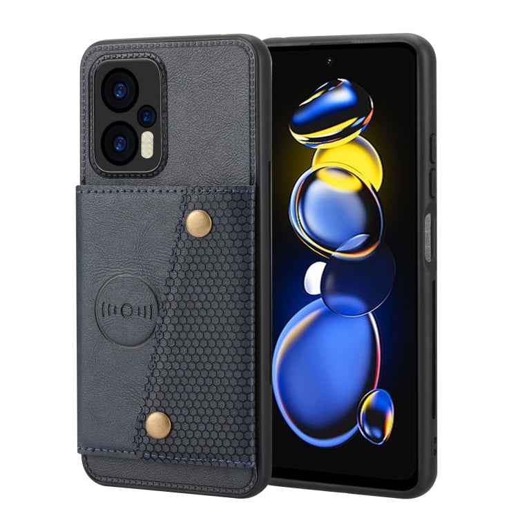 Double Buckle Card Slots Magnetic Phone Case, For Xiaomi Redmi Note 12 Turbo/Poco F5, For Xiaomi Redmi Note 12S 4G, For Xiaomi Redmi K40S / Poco F4