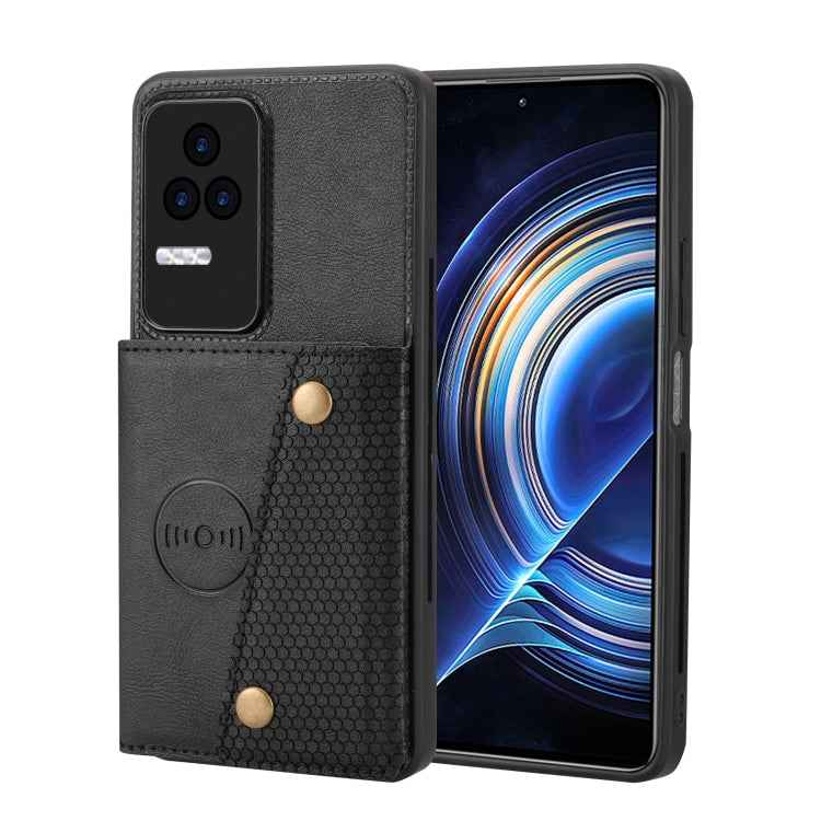 Double Buckle Card Slots Magnetic Phone Case, For Xiaomi Redmi Note 12 Turbo/Poco F5, For Xiaomi Redmi Note 12S 4G, For Xiaomi Redmi K40S / Poco F4