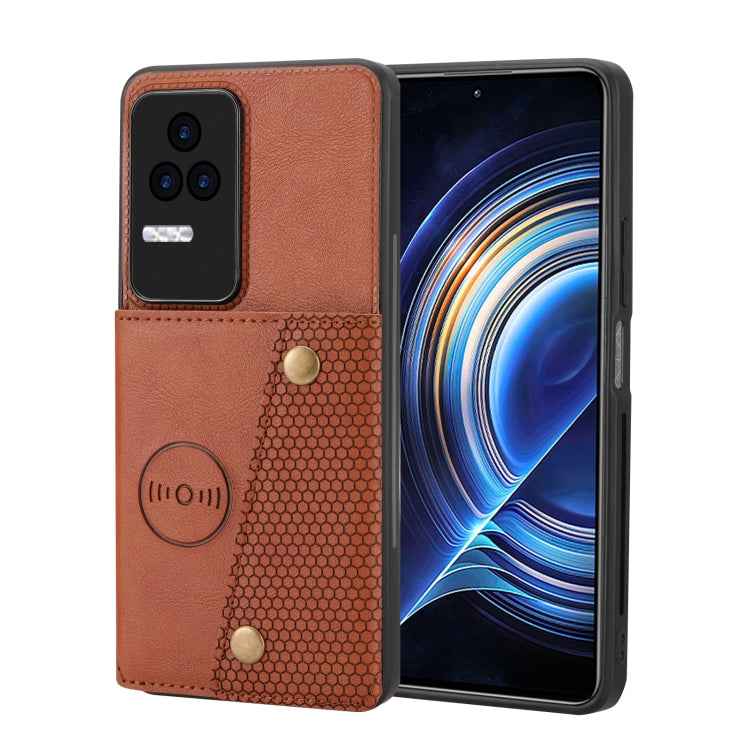 Double Buckle Card Slots Magnetic Phone Case, For Xiaomi Redmi Note 12 Turbo/Poco F5, For Xiaomi Redmi Note 12S 4G, For Xiaomi Redmi K40S / Poco F4