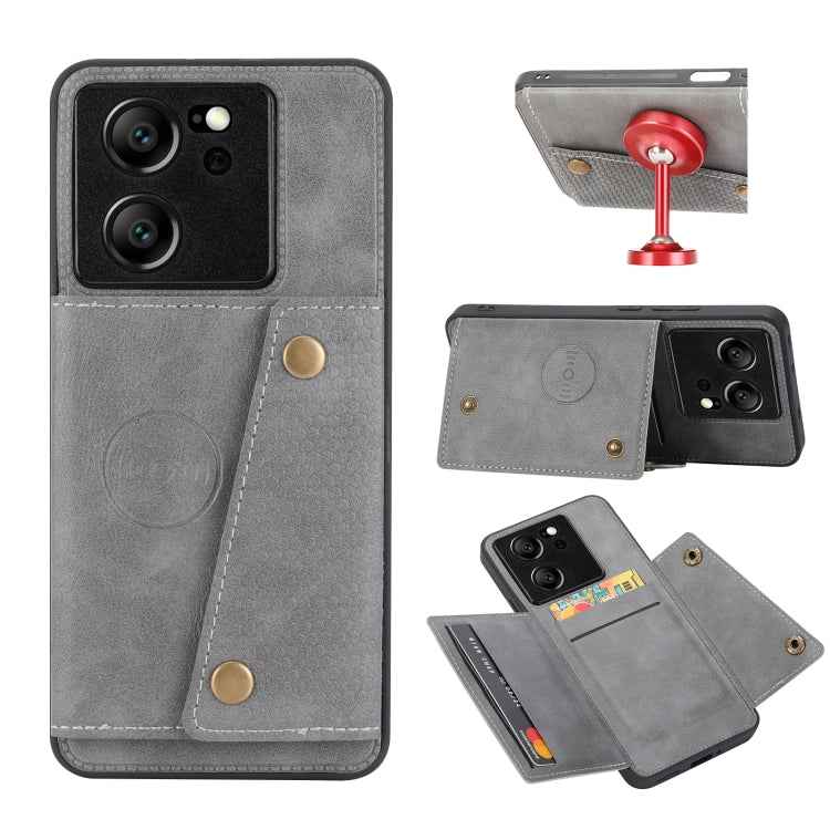 Double Buckle Card Slots Magnetic Phone Case, For Xiaomi Redmi K70 Ultra, For Xiaomi Redmi 13 4G Global, For Xiaomi Redmi Note 13 Pro 4G Global, For Xiaomi Redmi Note 13 4G Global, For Xiaomi 14 Ultra, For Xiaomi Redmi 13C 4G / Poco C65                ...