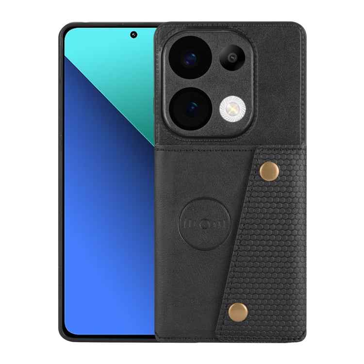 Double Buckle Card Slots Magnetic Phone Case, For Xiaomi Redmi K70 Ultra, For Xiaomi Redmi 13 4G Global, For Xiaomi Redmi Note 13 Pro 4G Global, For Xiaomi Redmi Note 13 4G Global, For Xiaomi 14 Ultra, For Xiaomi Redmi 13C 4G / Poco C65                ...