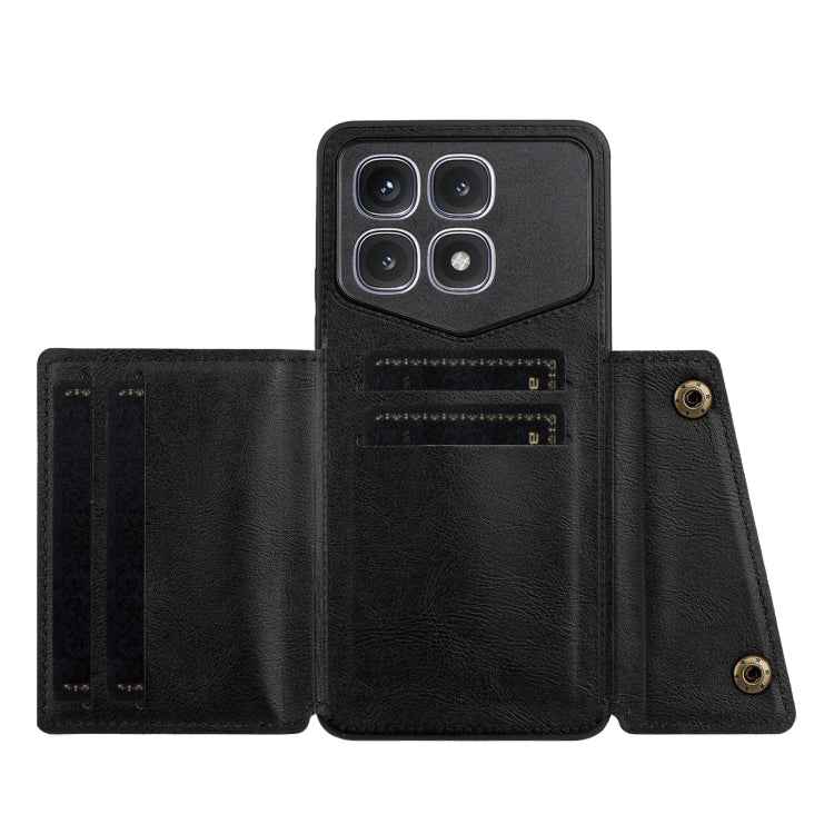 Double Buckle Card Slots Magnetic Phone Case, For Xiaomi Redmi K70 Ultra, For Xiaomi Redmi 13 4G Global, For Xiaomi Redmi Note 13 Pro 4G Global, For Xiaomi Redmi Note 13 4G Global, For Xiaomi 14 Ultra, For Xiaomi Redmi 13C 4G / Poco C65                ...