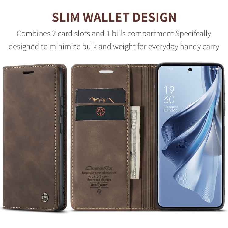 CaseMe 013 Multifunctional Horizontal Flip Leather Phone Case, For OPPO Reno10 5G Global／Reno10 Pro Global, For OPPO A78 4G, For OPPO A78 5G Global / A1X 5G, For OPPO A58 5G / A58X 5G, For OPPO Reno8 T 4G                                                ...