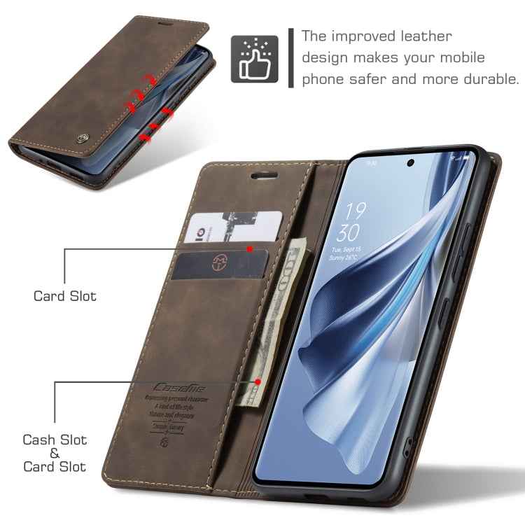 CaseMe 013 Multifunctional Horizontal Flip Leather Phone Case, For OPPO Reno10 5G Global／Reno10 Pro Global, For OPPO A78 4G, For OPPO A78 5G Global / A1X 5G, For OPPO A58 5G / A58X 5G, For OPPO Reno8 T 4G                                                ...