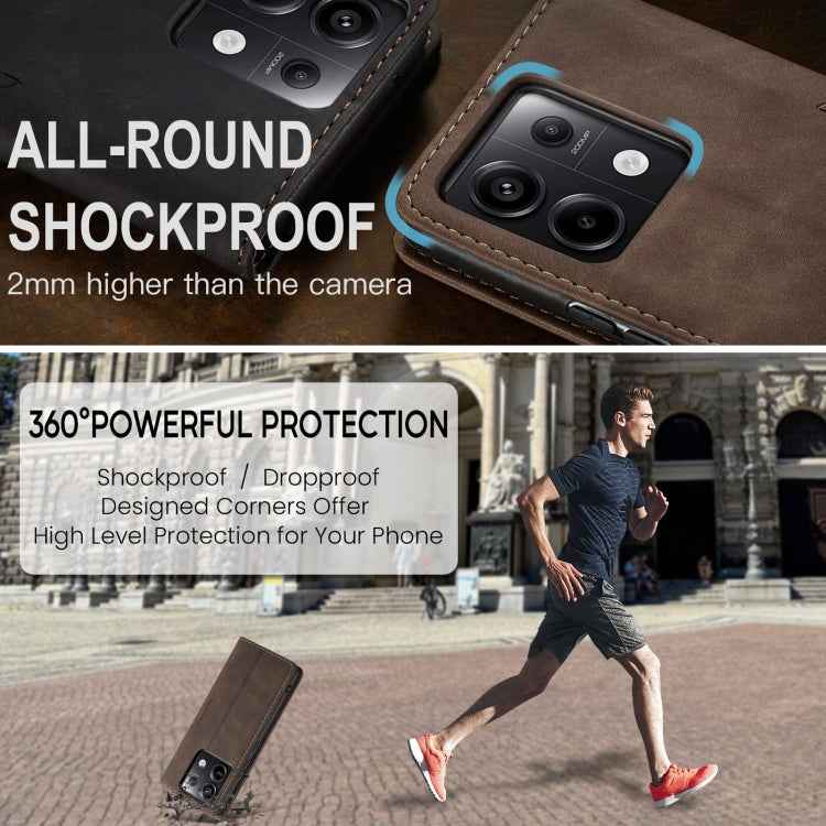 CaseMe 013 Multifunctional Horizontal Flip Leather Phone Case, For Xiaomi Redmi Note 13 Pro 5G, For Xiaomi Redmi 12 4G / 12 5G／Note 12R, For Xiaomi 13T/13T Pro, For Xiaomi Poco F5 5G/Redmi Note 12 Turbo 5G