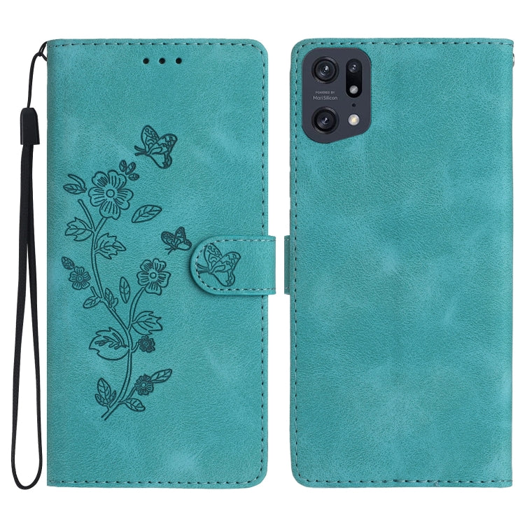 Flower Butterfly Embossing Pattern Leather Phone Case, For OPPO A98 5G, For OPPO A58, For OPPO A17, For OPPO Reno8 Lite 5G / Reno7 Z, For OPPO A57 2022 / A77 5G, For OPPO Reno8 Pro 5G, For OPPO Reno8 5G, For OPPO Find X5 Pro