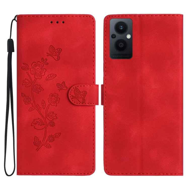 Flower Butterfly Embossing Pattern Leather Phone Case, For OPPO A98 5G, For OPPO A58, For OPPO A17, For OPPO Reno8 Lite 5G / Reno7 Z, For OPPO A57 2022 / A77 5G, For OPPO Reno8 Pro 5G, For OPPO Reno8 5G, For OPPO Find X5 Pro