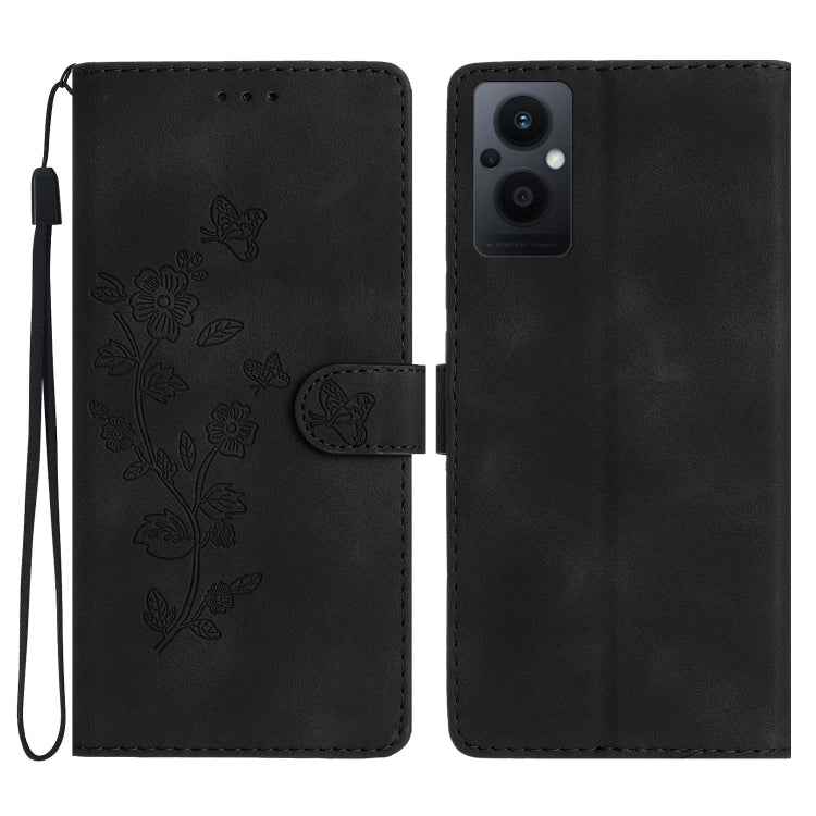 Flower Butterfly Embossing Pattern Leather Phone Case, For OPPO A98 5G, For OPPO A58, For OPPO A17, For OPPO Reno8 Lite 5G / Reno7 Z, For OPPO A57 2022 / A77 5G, For OPPO Reno8 Pro 5G, For OPPO Reno8 5G, For OPPO Find X5 Pro