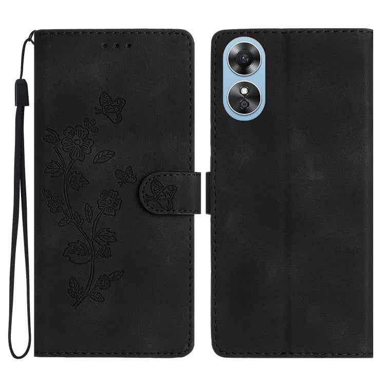 Flower Butterfly Embossing Pattern Leather Phone Case, For OPPO A98 5G, For OPPO A58, For OPPO A17, For OPPO Reno8 Lite 5G / Reno7 Z, For OPPO A57 2022 / A77 5G, For OPPO Reno8 Pro 5G, For OPPO Reno8 5G, For OPPO Find X5 Pro
