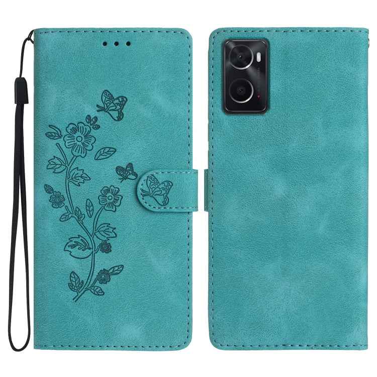 Flower Butterfly Embossing Pattern Leather Phone Case, For OPPO Find X5, For OPPO Find X5 Lite / Reno7 5G, For OPPO A36 / A76 / A96, For OPPO A94 5G, For OPPO A74 / A54 / A93 5G, For OPPO A52 / A72 / A92, For OPPO A79 5G