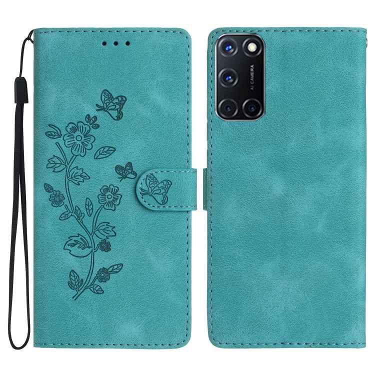 Flower Butterfly Embossing Pattern Leather Phone Case, For OPPO Find X5, For OPPO Find X5 Lite / Reno7 5G, For OPPO A36 / A76 / A96, For OPPO A94 5G, For OPPO A74 / A54 / A93 5G, For OPPO A52 / A72 / A92, For OPPO A79 5G