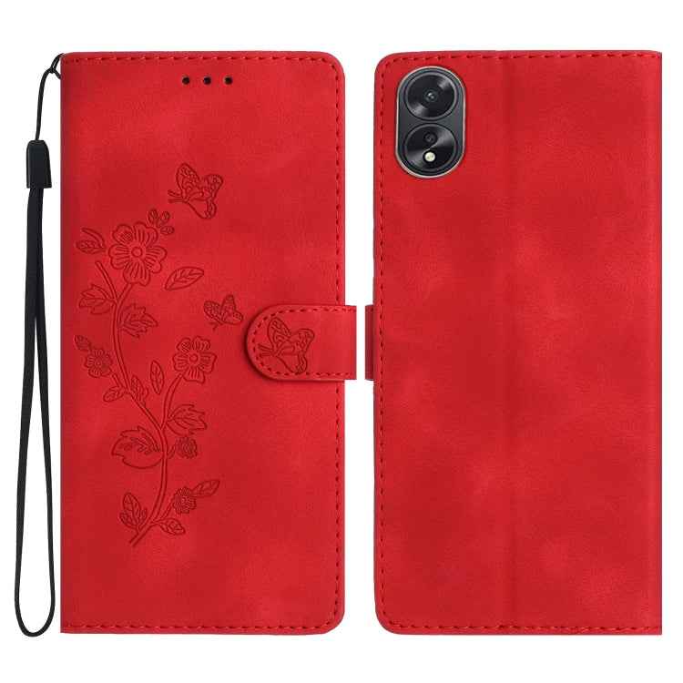 Flower Butterfly Embossing Pattern Leather Phone Case, For OPPO A98 5G, For OPPO A58, For OPPO A17, For OPPO Reno8 Lite 5G / Reno7 Z, For OPPO A57 2022 / A77 5G, For OPPO Reno8 Pro 5G, For OPPO Reno8 5G, For OPPO Find X5 Pro