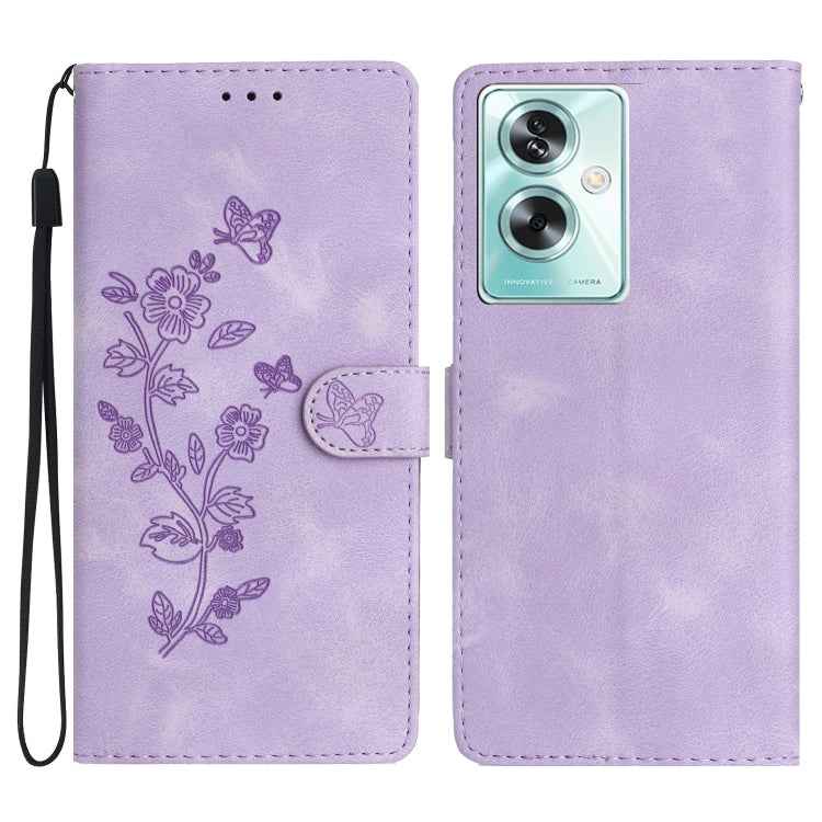 Flower Butterfly Embossing Pattern Leather Phone Case, For OPPO Find X5, For OPPO Find X5 Lite / Reno7 5G, For OPPO A36 / A76 / A96, For OPPO A94 5G, For OPPO A74 / A54 / A93 5G, For OPPO A52 / A72 / A92, For OPPO A79 5G