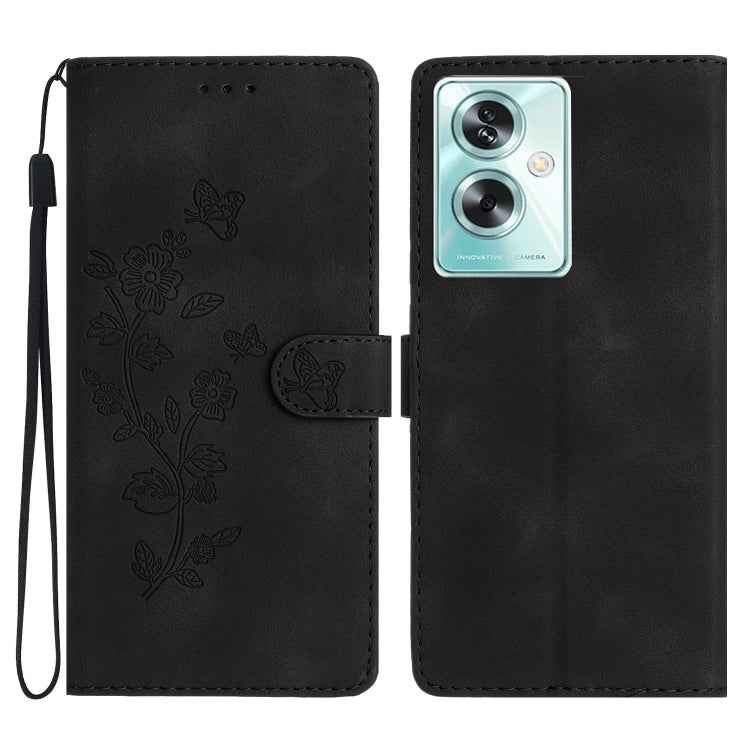 Flower Butterfly Embossing Pattern Leather Phone Case, For OPPO Find X5, For OPPO Find X5 Lite / Reno7 5G, For OPPO A36 / A76 / A96, For OPPO A94 5G, For OPPO A74 / A54 / A93 5G, For OPPO A52 / A72 / A92, For OPPO A79 5G