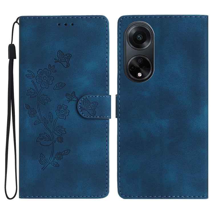 Flower Butterfly Embossing Pattern Leather Phone Case, For OPPO A98 5G, For OPPO A58, For OPPO A17, For OPPO Reno8 Lite 5G / Reno7 Z, For OPPO A57 2022 / A77 5G, For OPPO Reno8 Pro 5G, For OPPO Reno8 5G, For OPPO Find X5 Pro