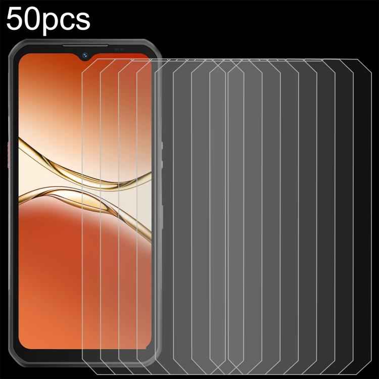 50pcs 0.26mm 9H 2.5D Tempered Glass Film, For Oukitel WP100 Titan, For Oukitel WP55 Pro, For Oukitel K13 Pro, For Oukitel WP26 (50pcs)