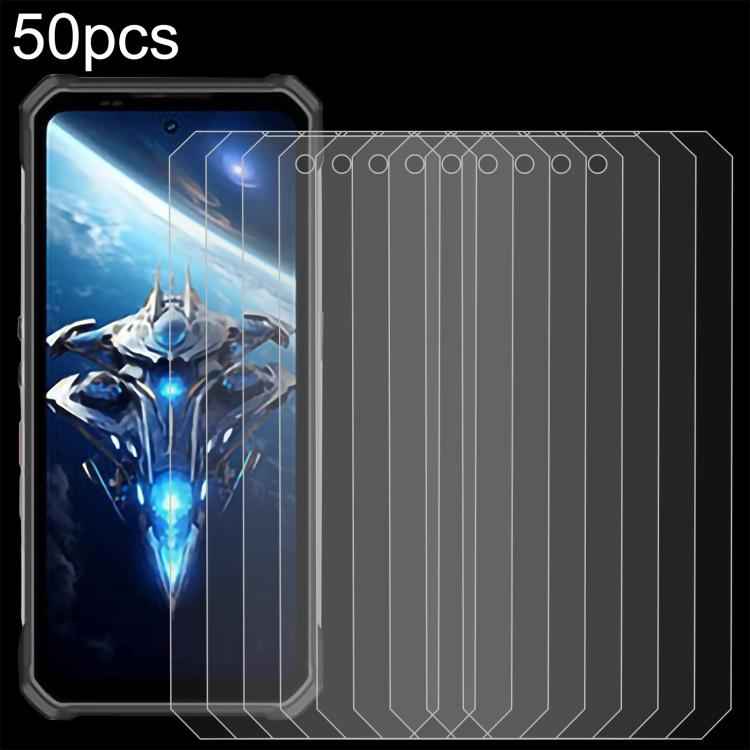 50pcs 0.26mm 9H 2.5D Tempered Glass Film, For Oukitel WP100 Titan, For Oukitel WP55 Pro, For Oukitel K13 Pro, For Oukitel WP26 (50pcs)