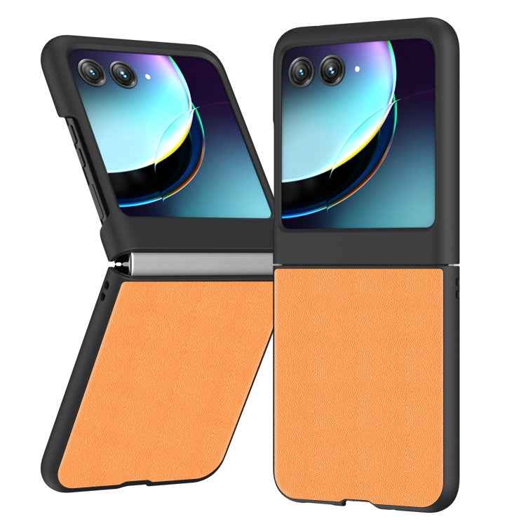 Ultra-thin Plain Skin Leather Phone Case, For Motorola Razr 60 Ultra, For Motorola Razr 50 / Razr 60, For Motorola Razr 50 Ultra, For Motorola Razr 40 Ultra