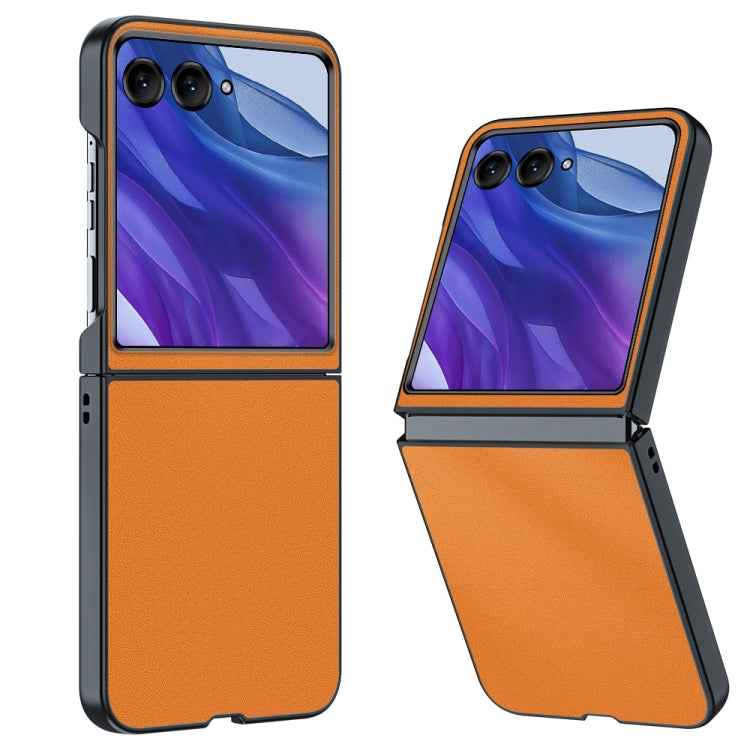 Ultra-thin Plain Skin Leather Phone Case, For Motorola Razr 60 Ultra, For Motorola Razr 50 / Razr 60, For Motorola Razr 50 Ultra, For Motorola Razr 40 Ultra