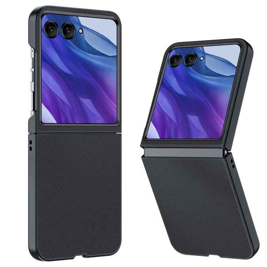 Ultra-thin Plain Skin Leather Phone Case, For Motorola Razr 60 Ultra, For Motorola Razr 50 / Razr 60, For Motorola Razr 50 Ultra, For Motorola Razr 40 Ultra