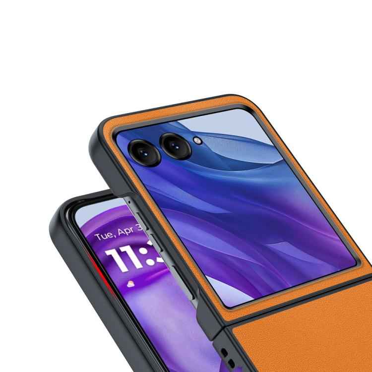 Ultra-thin Plain Skin Leather Phone Case, For Motorola Razr 60 Ultra, For Motorola Razr 50 / Razr 60, For Motorola Razr 50 Ultra, For Motorola Razr 40 Ultra