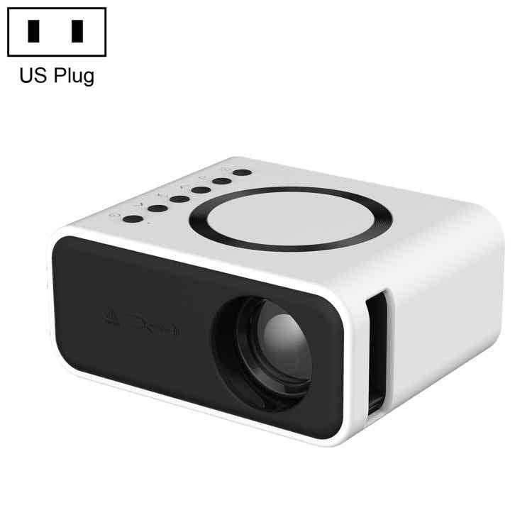 T300S 320x240 24ANSI Lumens Mini LCD Projector Supports Wired & Wireless Same Screen, US Plug, EU Plug, UK Plug, AU Plug