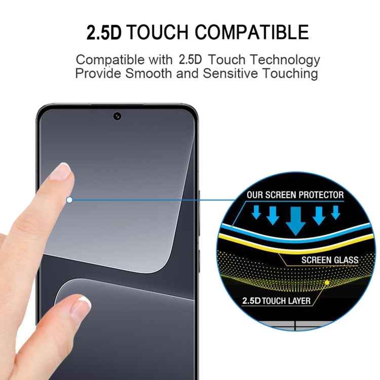 Full Glue 3D Curved Edge Full Screen Tempered Glass Film, For Xiaomi 13 Pro (1pc)