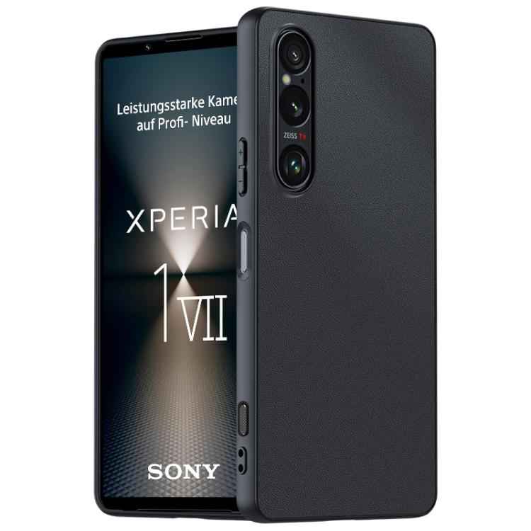 Ultra-thin Plain Skin Leather Phone Case, For Sony Xperia 10 VII, For Sony Xperia 1 VII, For Sony Xperia 10  VI, For Sony Xperia 1 VI, For Sony Xperia 1 V