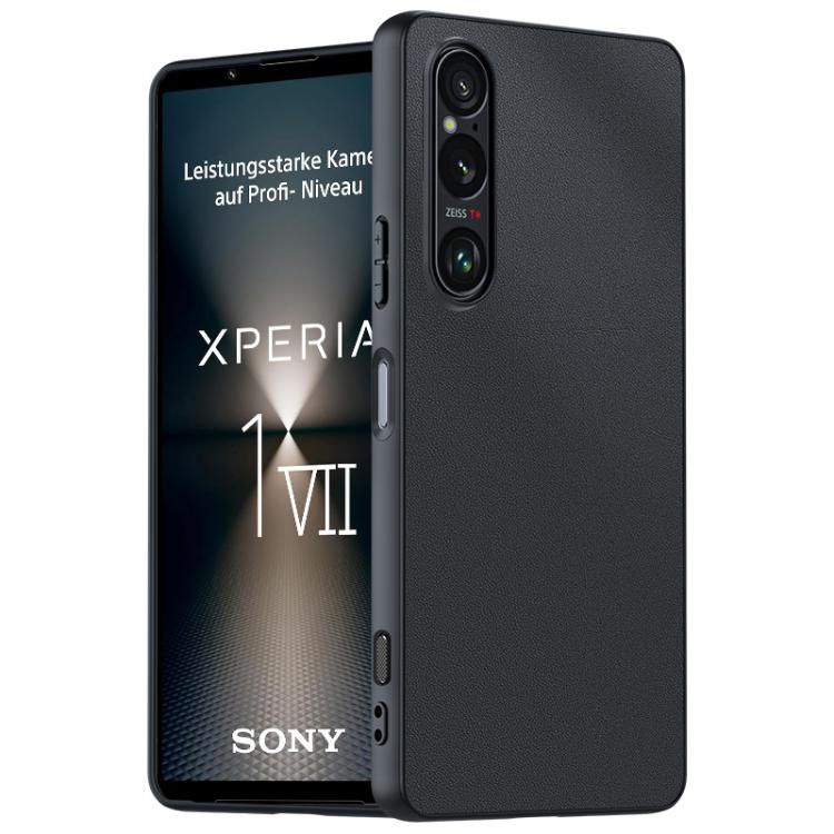 Ultra-thin Plain Skin Leather Phone Case, For Sony Xperia 1 VIII, For Sony Xperia 10 VII, For Sony Xperia 1 VII, For Sony Xperia 10  VI, For Sony Xperia 1 VI, For Sony Xperia 1 V