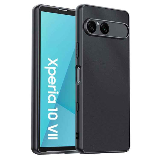 Ultra-thin Plain Skin Leather Phone Case, For Sony Xperia 10 VII, For Sony Xperia 1 VII, For Sony Xperia 10  VI, For Sony Xperia 1 VI, For Sony Xperia 1 V
